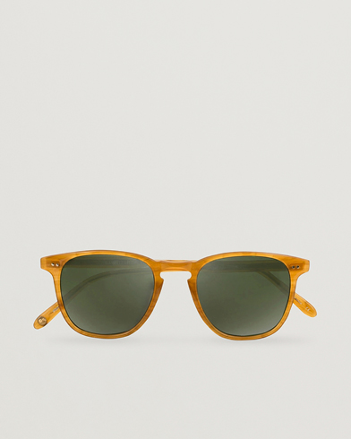 Miehet |  | Garrett Leight | Brooks 47 Sunglasses Butterscotch/Green Polarized