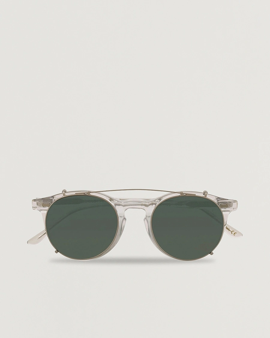 TBD Eyewear Pleat Clip On Sunglasses Transparent – Läpinäkyvä