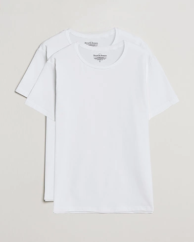 Mies | Bread & Boxers | Bread & Boxers | 2-Pack Crew Neck Tee White