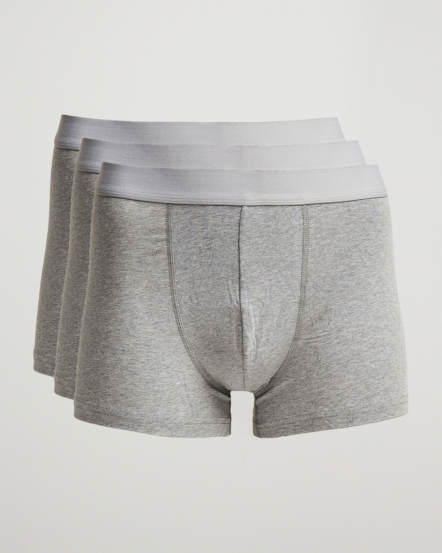 Bread & Boxers 3-Pack Boxer Brief Grey Melange – Harmaa
