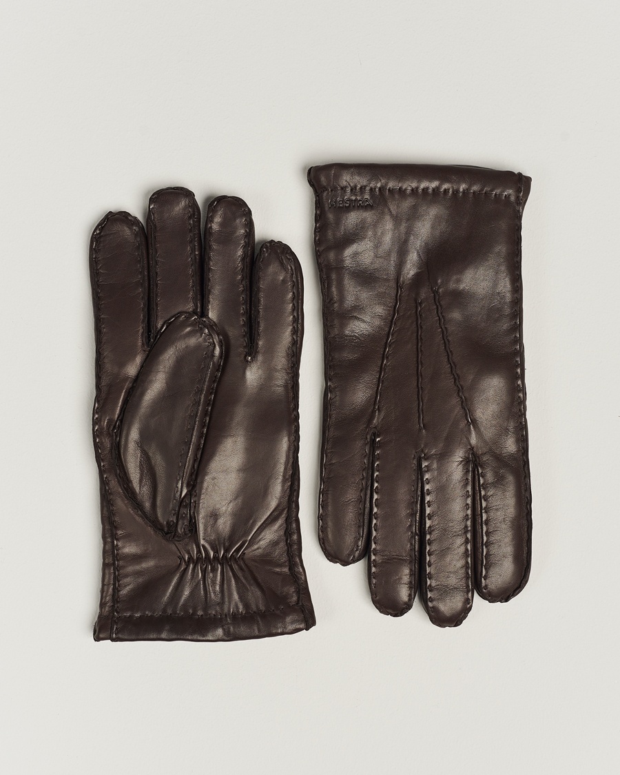 Hestra George Lambskin Hairsheep Glove Espresso – Ruskea