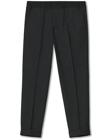 Mies |  | Filippa K | Terry Gabardine Cropped Turn Up Trousers Antracite