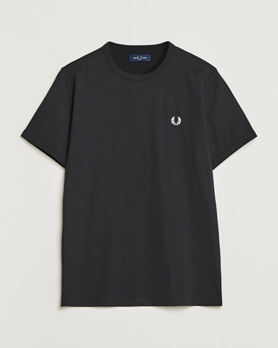 Mies | Best of British | Fred Perry | Ringer Crew Neck Tee Black