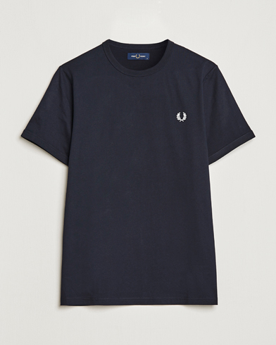 Mies |  | Fred Perry | Ringer Crew Neck Tee Navy