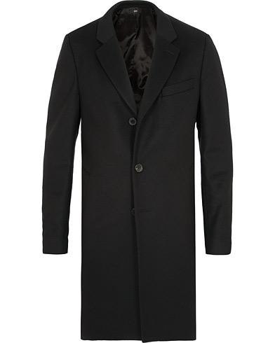 BOSS Nye Wool/Cashmere Coat Black