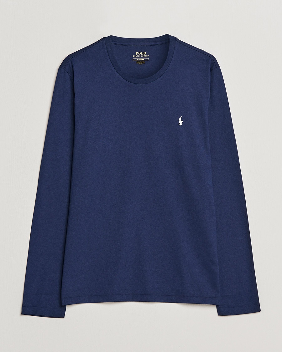 Polo Ralph Lauren Liquid Cotton Long Sleeve Crew Neck T-Shirt Cruise Navy – Sininen