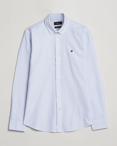 Mies |  | Morris | Oxford Striped Button Down Cotton Shirt Light Blue