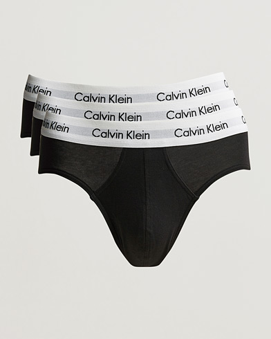 Miehet | Alushousut | Calvin Klein | Cotton Stretch Hip Breif 3-Pack Black