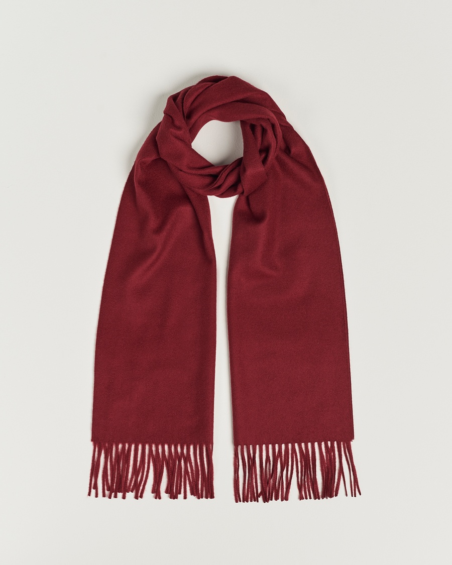 Piacenza Cashmere Cashmere Scarf Burgundy – Punainen