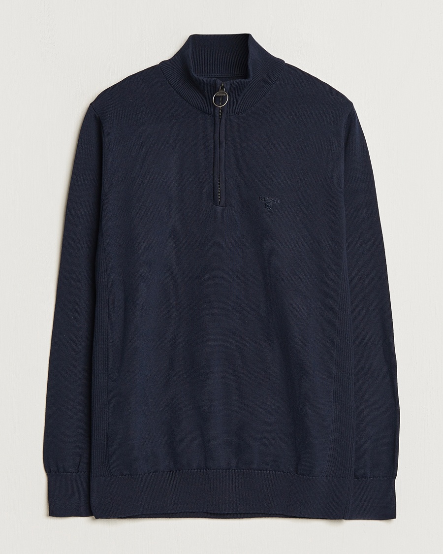 Barbour Lifestyle Cotton Half Zip Navy – Sininen