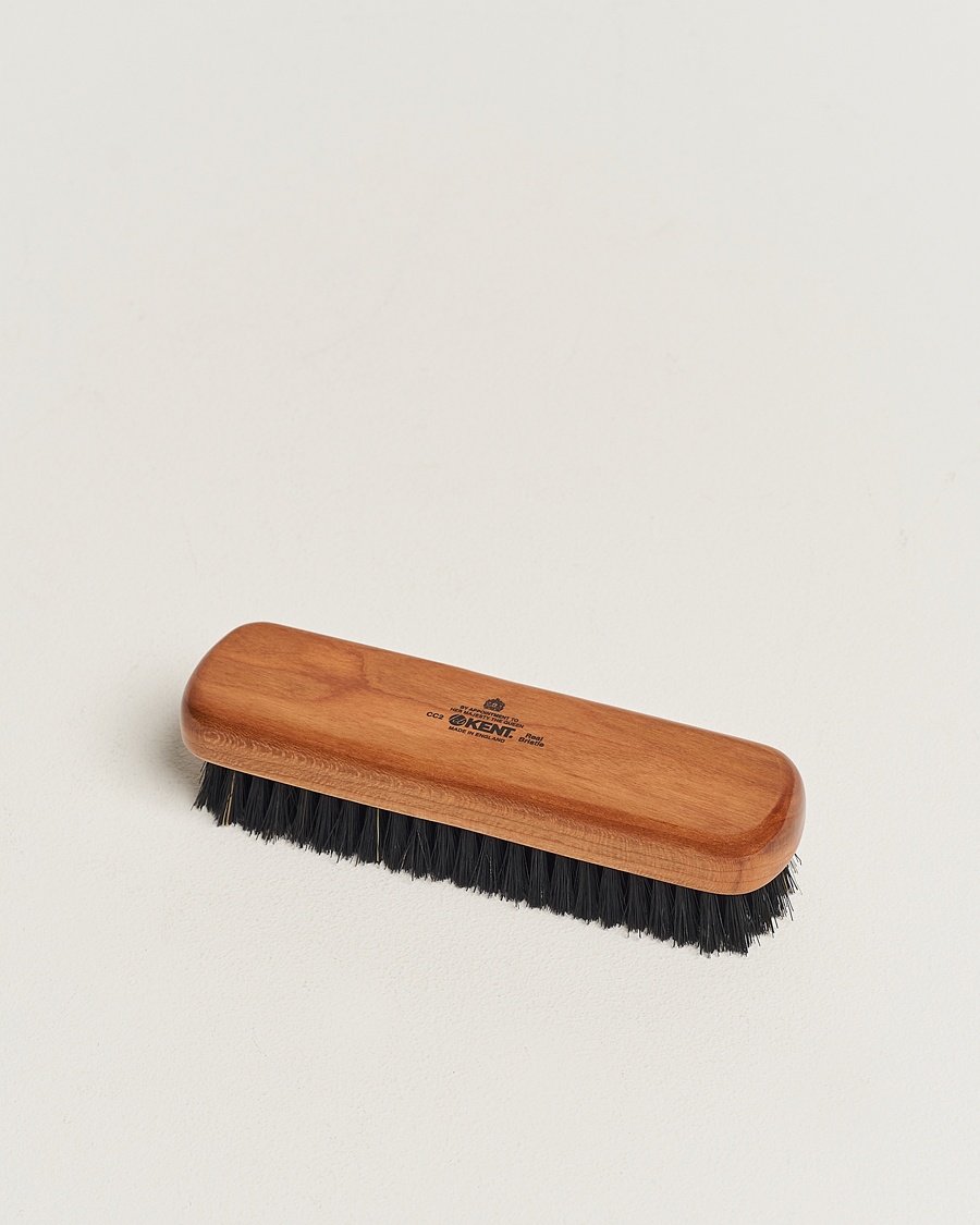 Kent Brushes Small Cherry Wood Travel Clothing Brush – Musta