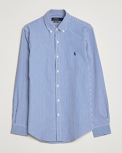 Mies |  | Polo Ralph Lauren | Slim Fit Big Stripe Poplin Shirt Blue/White