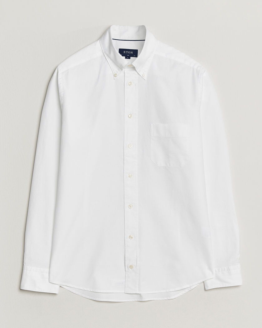 Eton Slim Fit Royal Oxford Button Down White – Valkoinen