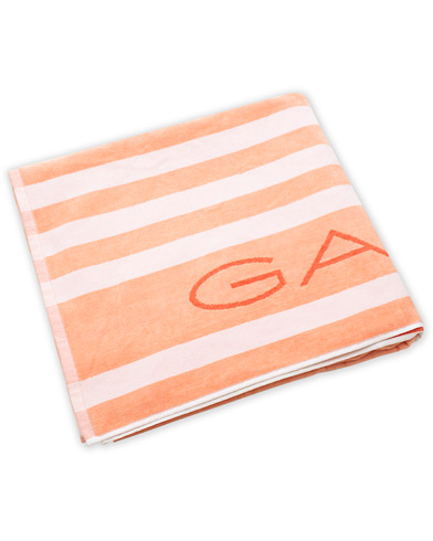  Beach Stripe Towel Orange/White