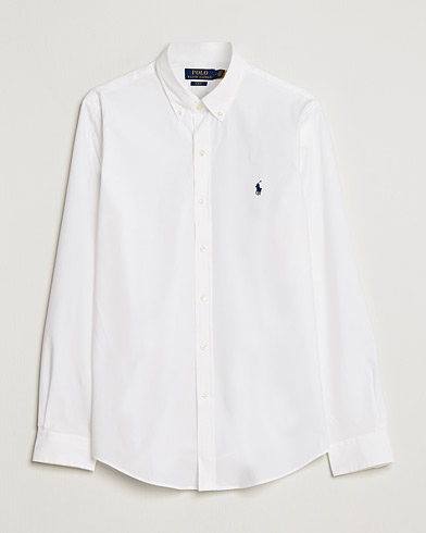 Mies | Preppy Authentic | Polo Ralph Lauren | Slim Fit Shirt Poplin White