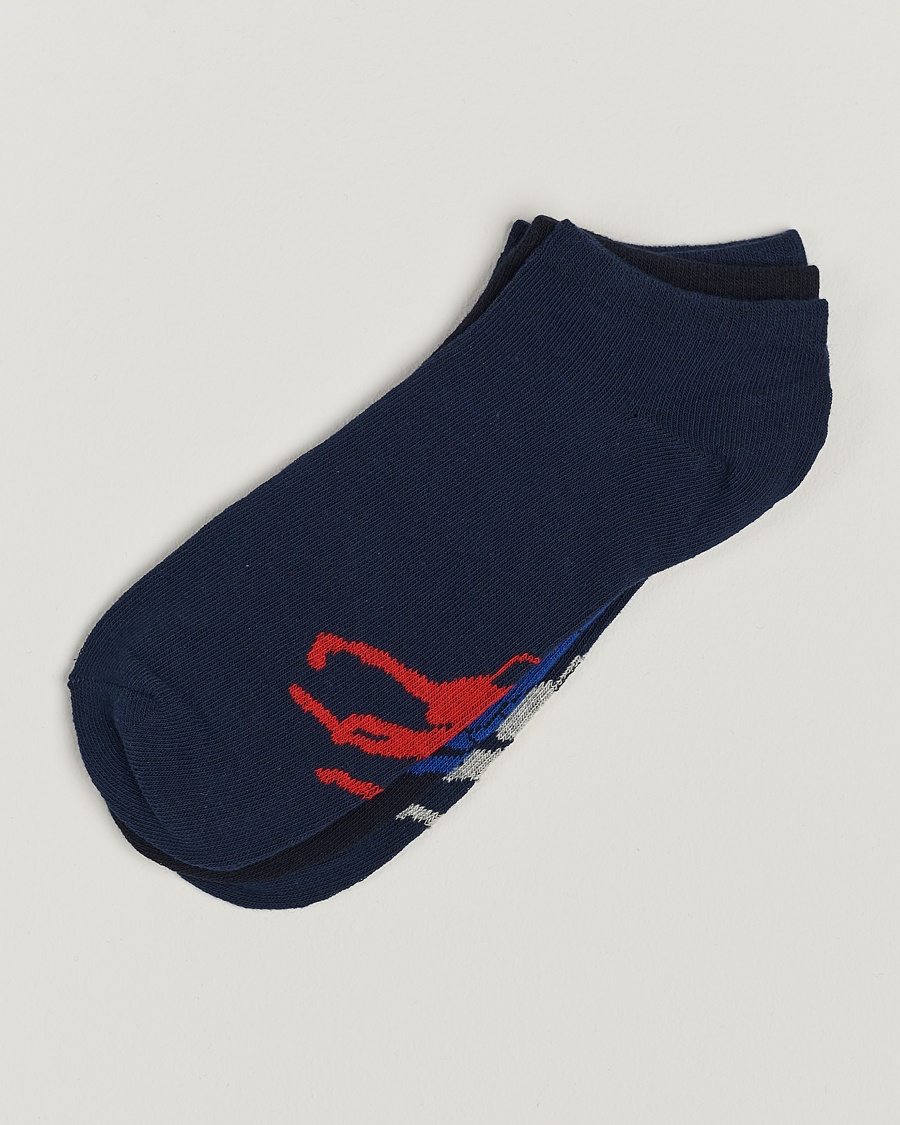 Polo Ralph Lauren 3-Pack Sneaker Sock Navy Multi – Sininen