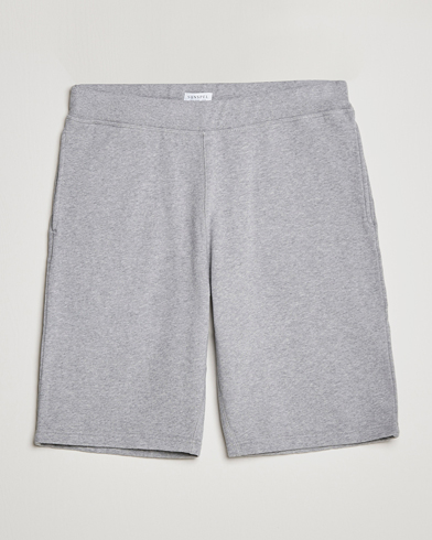 Mies |  | Sunspel | Loopback Shorts Grey Melange