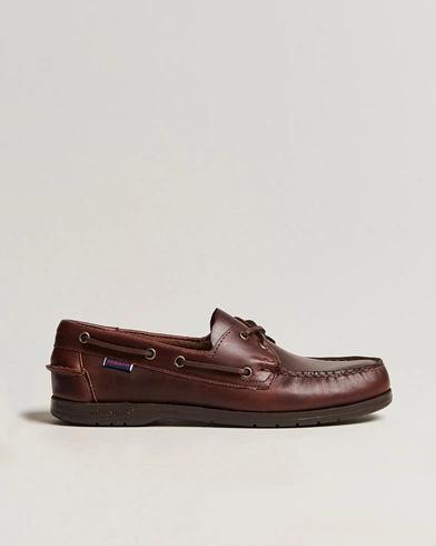 Mies |  | Sebago | Endeavor Oiled Leather Boat Shoe Brown