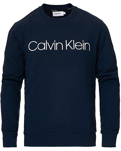 Mies | Puserot | Calvin Klein | Front Logo Sweatshirt Navy