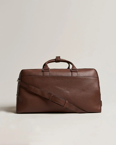 Mies |  | Tiger of Sweden | Brome Grained Leather Weekendbag Brown