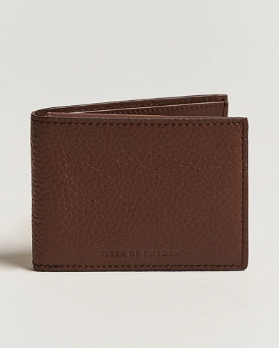 Mies |  | Tiger of Sweden | Wrene Grained Leather Wallet Brown