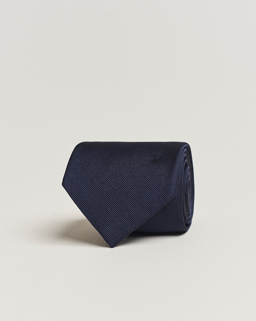 Amanda Christensen Plain Classic Tie 8 cm Navy – Sininen