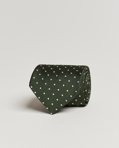 Mies | Business & Beyond | Amanda Christensen | Dot Classic Tie 8 cm Green/White