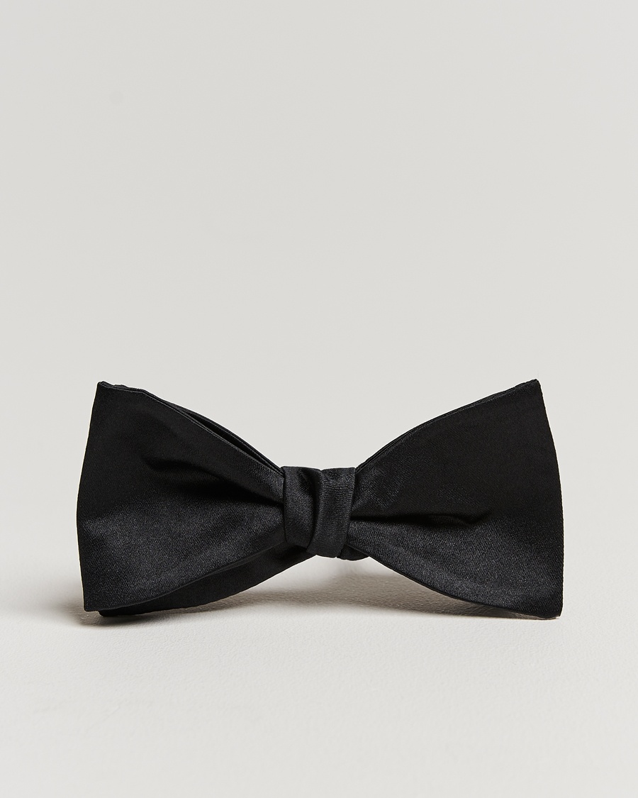 Amanda Christensen Self Tie Silk Ceremony Black – Musta