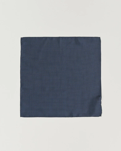 Mies | Taskuliinat | Amanda Christensen | Handkerchief Dot Silk Navy