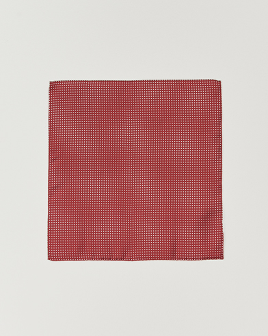 Mies | Taskuliinat | Amanda Christensen | Handkerchief Dot Silk Wine Red
