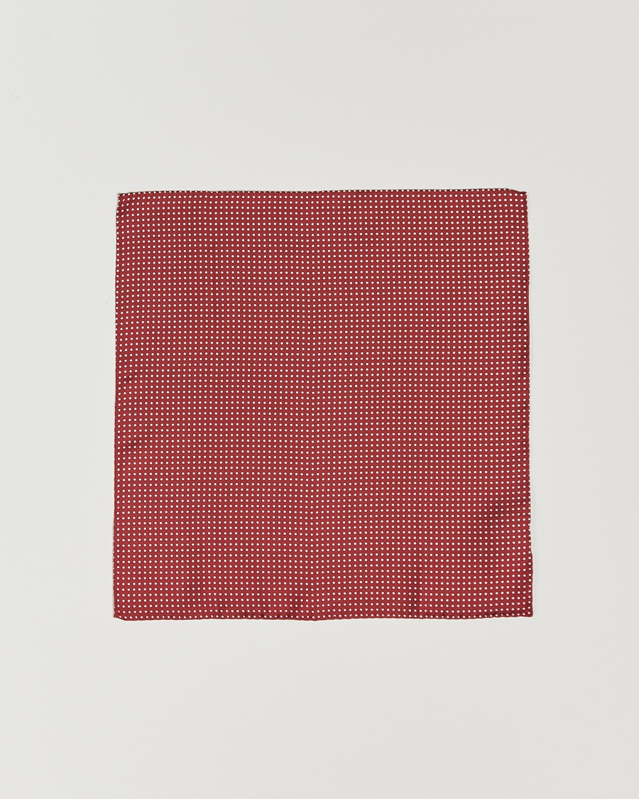 Amanda Christensen Handkerchief Dot Silk Wine Red – Punainen