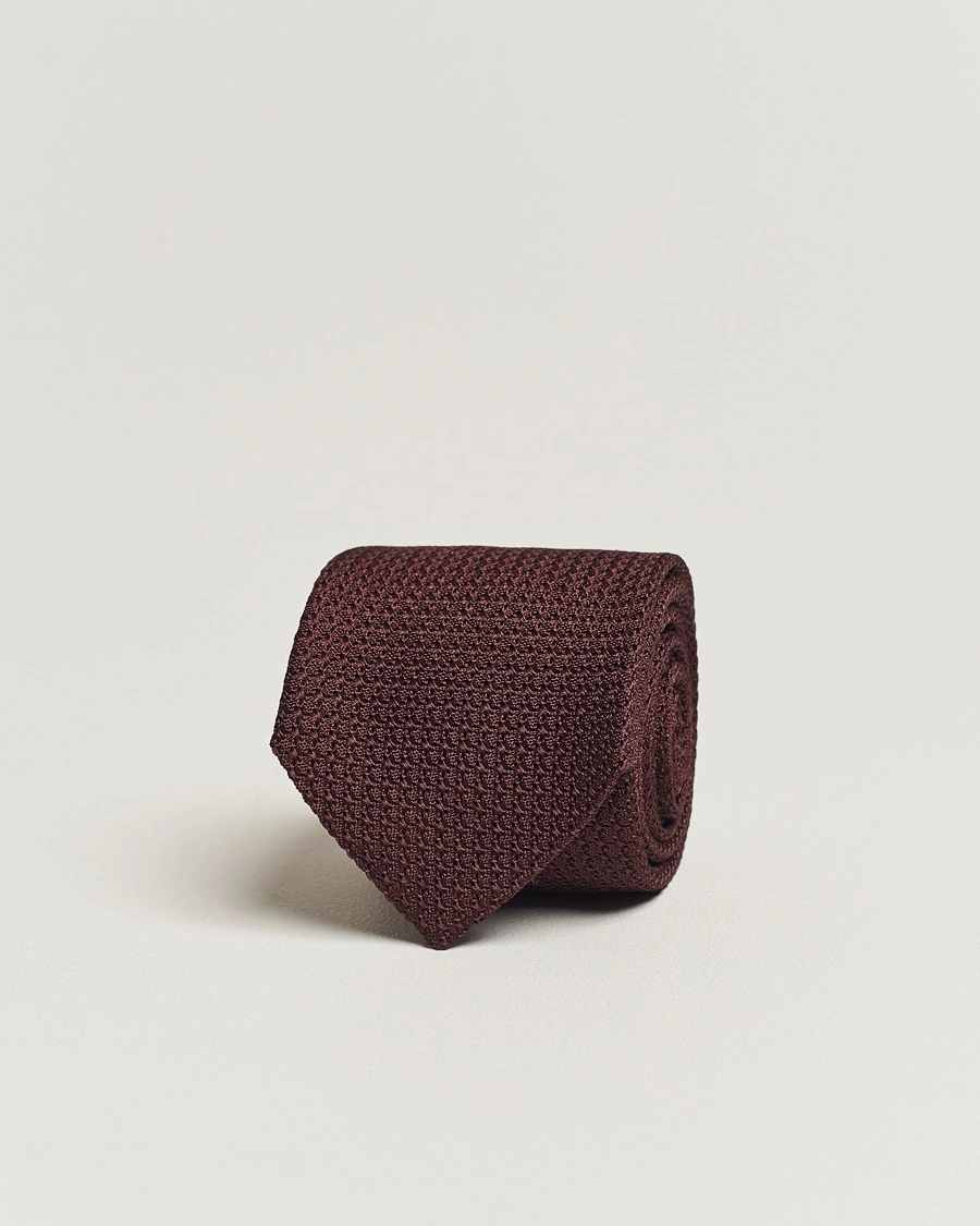 Amanda Christensen Silk Grenadine 8 cm Tie Wine – Punainen