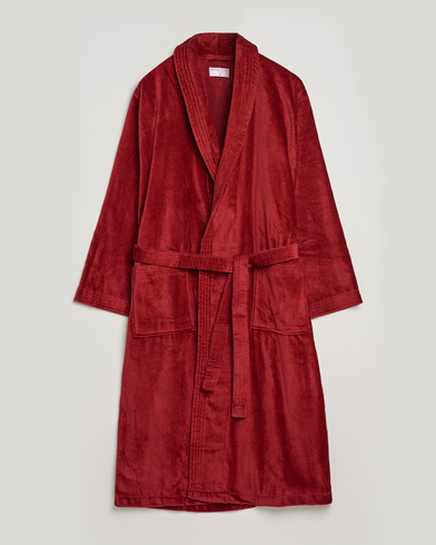 Vaatteet |  Cotton Velour Gown Wine Red