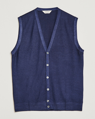 Mies |  | Gran Sasso | Vintage Merino Fashion Fit Slipover Navy