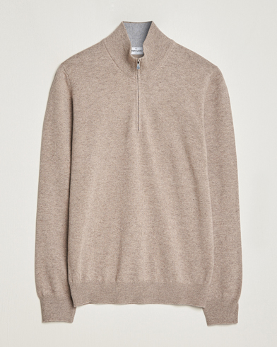 Mies |  | Gran Sasso | Wool/Cashmere Half Zip Beige