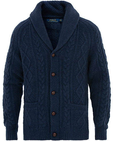  Cable Cardigan Navy