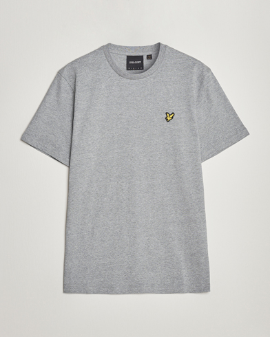 Mies |  | Lyle & Scott | Crew Neck Organic Cotton T-Shirt Mid Grey Marl