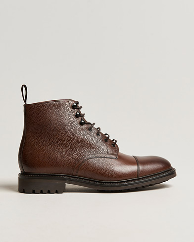 Mies | Käsintehdyt kengät | Loake 1880 | Sedbergh Derby Boot Brown Grain Calf
