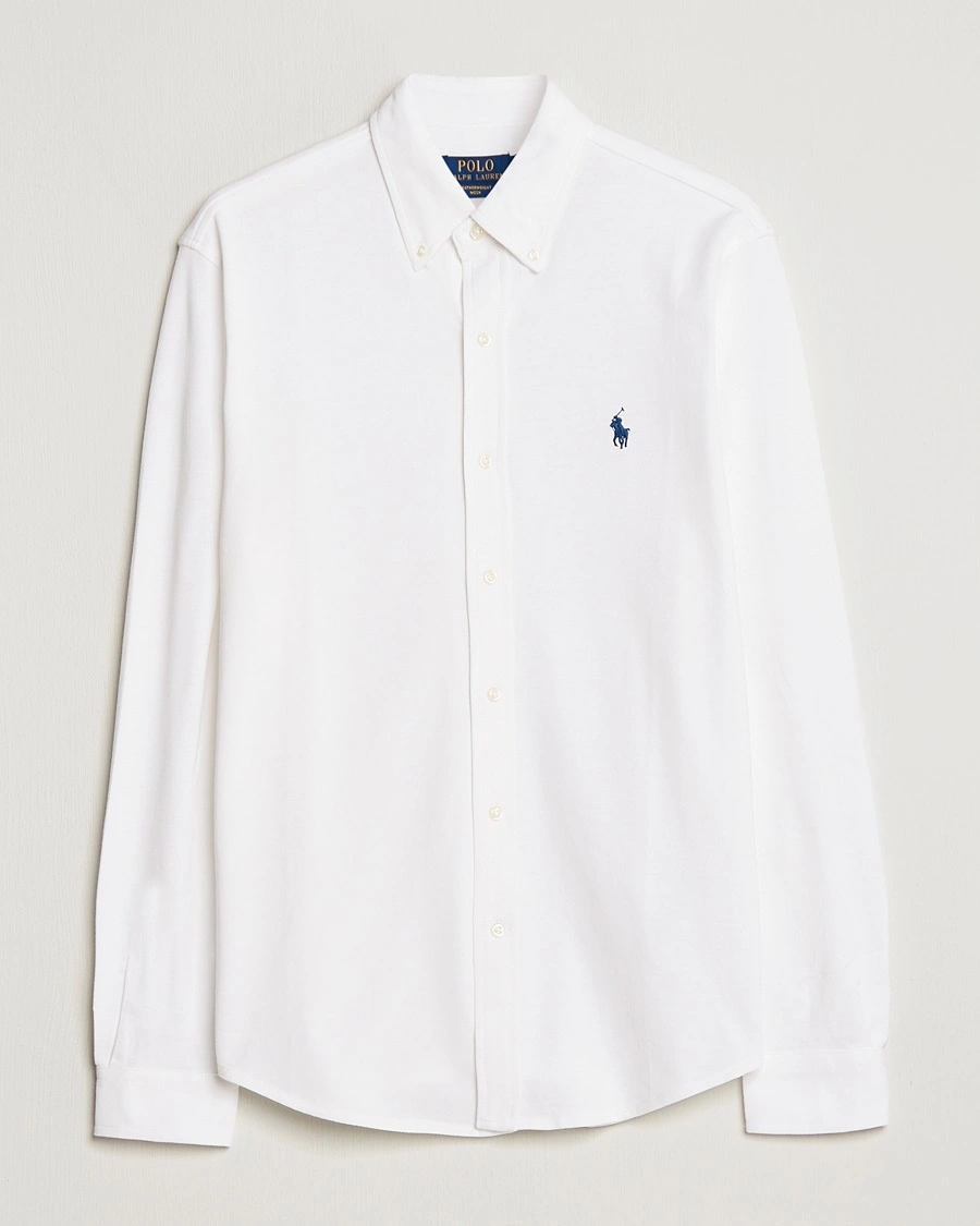 Polo Ralph Lauren Featherweight Mesh Shirt White – Valkoinen
