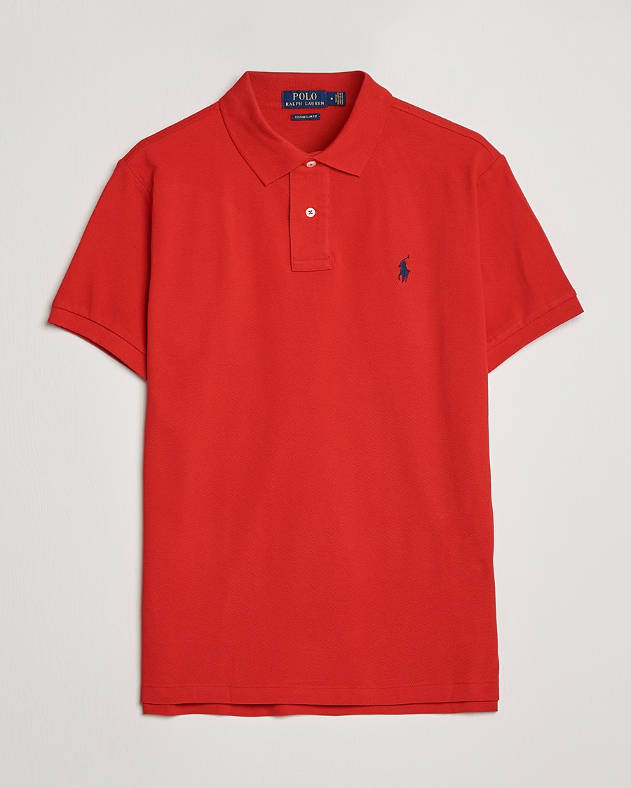 Polo Ralph Lauren Custom Slim Fit Polo Red – Punainen