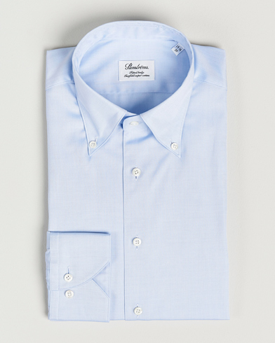 Mies | Vaatteet | Stenströms | Fitted Body Button Down Shirt Light Blue