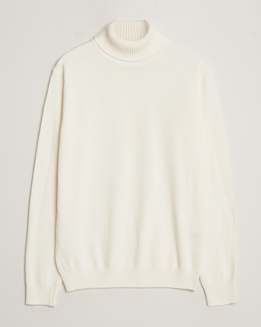 Oscar Jacobson Salim Wool/Cashmere Rollneck Creme – Valkoinen