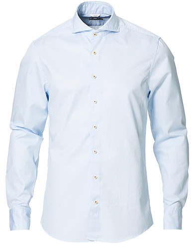 Rennot paidat |  Slimline Pinstriped Casual Shirt Light Blue