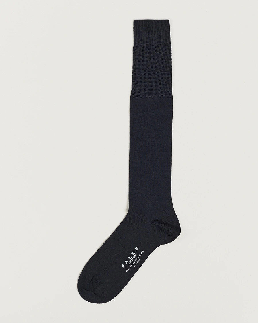 Falke Airport Knee Socks Dark Navy – Sininen