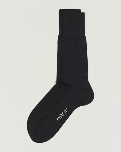 Mies |  | Falke | No. 4 Pure Silk Socks Black