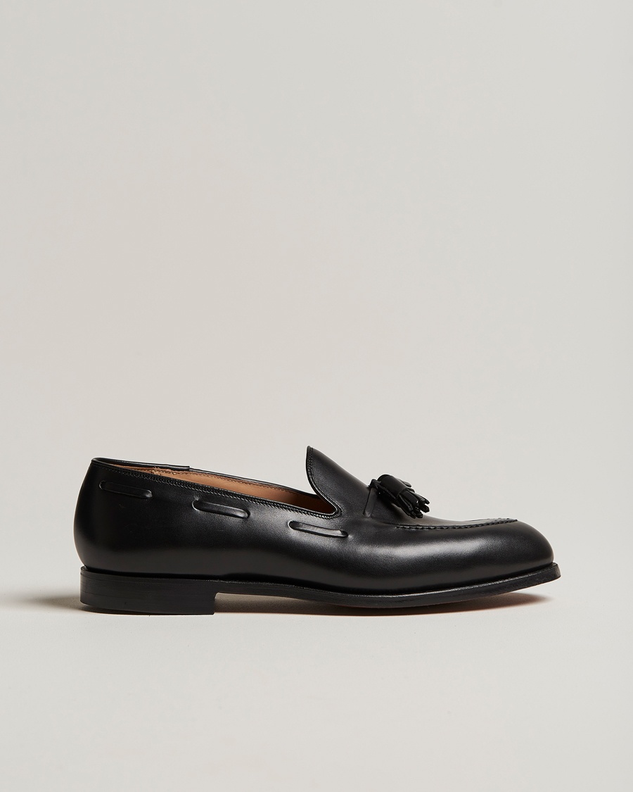 Crockett & Jones Cavendish 2 Tassel Loafer Black Calf – Musta