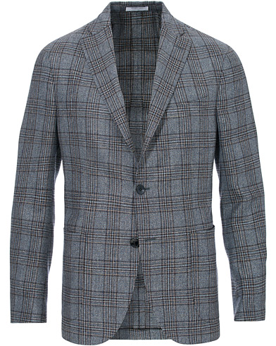 Mies |  | Boglioli | K Jacket Multicolour Overcheck Blazer Dark Blue