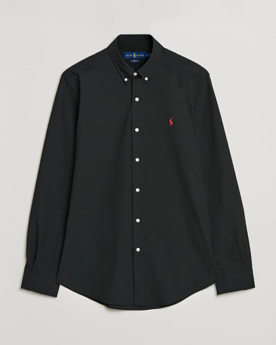 Mies | Vaatteet | Polo Ralph Lauren | Slim Fit Shirt Poplin Polo Black