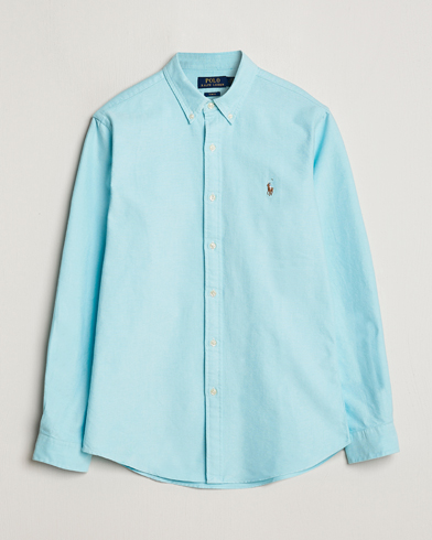 Oxford-paidat |  Slim Fit Oxford Button Down Shirt Aegean Blue