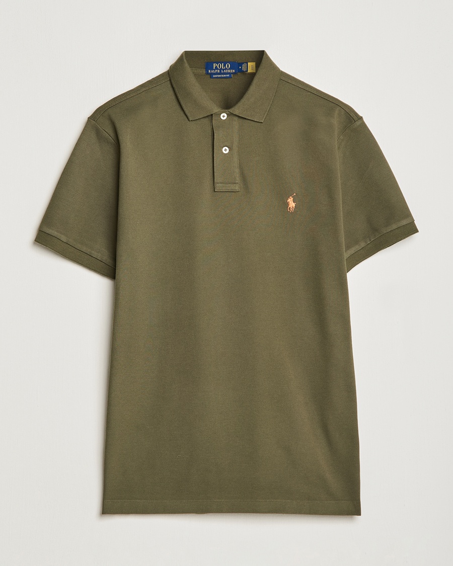 Polo Ralph Lauren Custom Slim Fit Polo Canopy Olive – Vihreä
